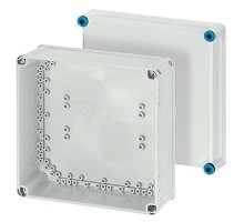 Ящик пустой 300х300х170 с непрозр. крышкой IP65 сер. K 0201 HENSEL 60001039