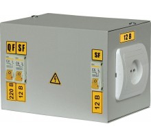 Ящик с понижающим трансформатором ЯТП 0.25 220/42В (2 авт. выкл.) ИЭК MTT12-042-0250