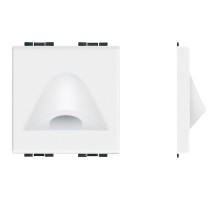 Заглушка с отверстием 9мм размер 1мод. LivingLight бел. Leg BTC N4954