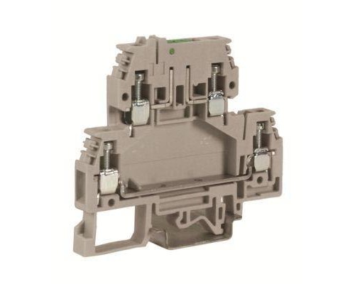 Зажим DSS.4 2-х уровн. верхний разъединяемый 4кв.мм беж. DKC ZDS400