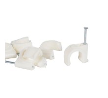 Зажим Fixfor d12мм бел. (уп.100шт) Leg 031560