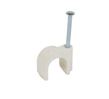 Зажим Fixfor d14мм бел. (уп.100шт) Leg 031561