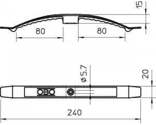 Зажим кабельный 2х8 NYM3х1.5 2033 SP OBO 2204983