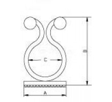 Зажим кабельный HW-8ABC кабельн. d16мм площадка 20х20мм (уп100шт.) Hyperline 16967
