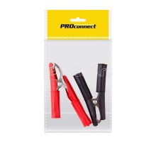 Зажим крокодил 30А 75мм в изоляторе (уп.2шт) PROCONNECT 16-0016-9