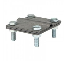 Зажим полоса 40 - прут 10 (3 пластины 70х70мм) Cu PROxima EKF lp-g3101-cu
