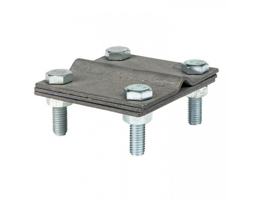 Зажим полоса 40 - прут 10 (3 пластины 70х70мм) Ni PROxima EKF lp-3101-ni