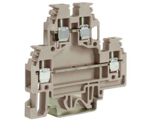 Зажим проходной 2-х уровн. DAS.4GR 4кв.мм сер. DKC ZDS100GR-RET