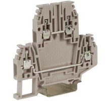 Зажим проходной 2-х уровн. DBC.2GR 2.5кв.мм сер. DKC ZDB100GR-RET