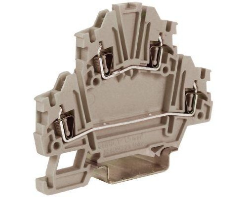 Зажим проходной HMD.1GR 1.5кв.мм сер. (уп.50шт) DKC ZHD200GR