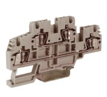 Зажим проходной HMD.2GR 2-х уровн. 2.5кв.мм сер. DKC ZHD100GR
