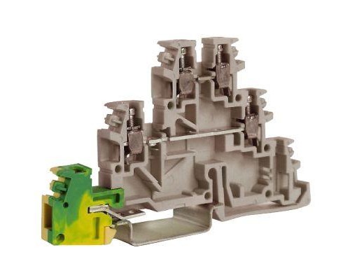 Зажим проходной TDE.2 3-х уровн. 2.5кв.мм беж. DKC ZTL500
