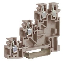 Зажим проходной TTLS.2GR 3-х уровн. 2.5кв.мм для сенсеров сер. DKC ZTL100GR