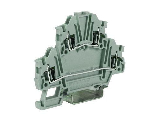 Зажим пружинный HMD.2N/DD/GR 2-х уровн. с диод. DKC ZHD420GR