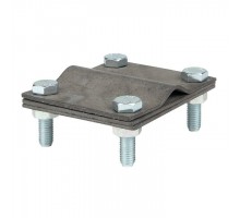 Зажим заземлитель 20 - полоса 50 (пластина 70х80мм) Cu PROxima EKF lp-57080-cu