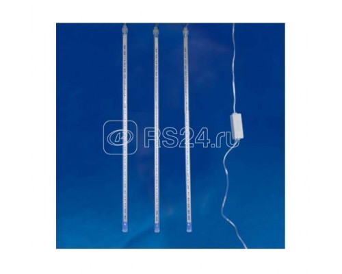Занавес светодиодный Радуга-1 ULD-E3104-288/DTK BLUE IP20 RAINBOW-1 31х04м 4 подвеса 288LED син. свет провод прозр. Uniel UL-00001409