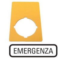 Знак аварийная остановка 50х33мм EMERGENZA M22-XZK-I99 желт. EATON 216474