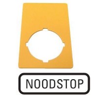 Знак аварийная остановка 50х33мм NOODSTOP M22-XZK-NL99 желт. EATON 216475