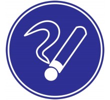 Знак Курить здесьd180 ИЭК YPC40-KURIT-1-010