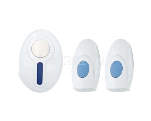 Звонок беспроводной дверной с двумя кнопками вызова IP44 Rexant RX-4 73-0040