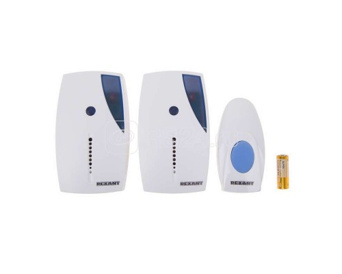 Звонок беспроводной дверной с двумя вызывными панелями кнопка IP44 Rexant RX-5 73-0050